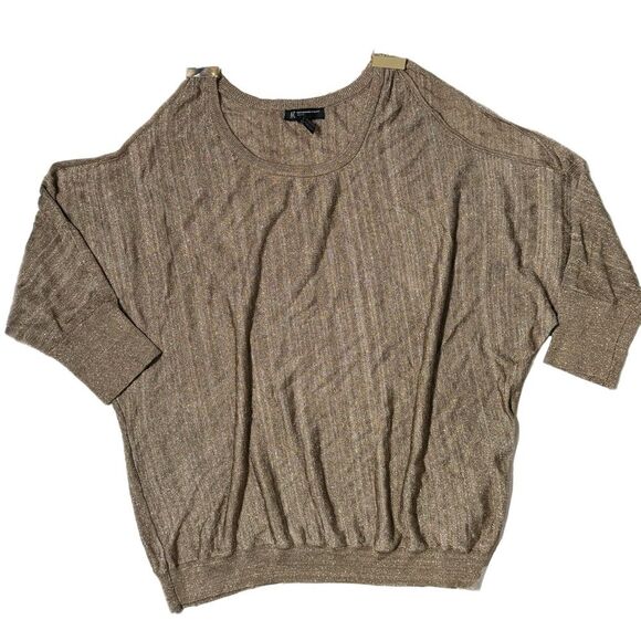 NWT woman’s gold shimmer top 2x INC International Concepts Woman, elegant - Picture 5 of 7